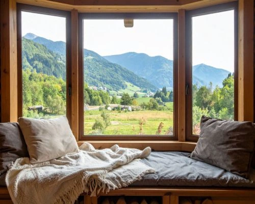 Custom window seating with storage